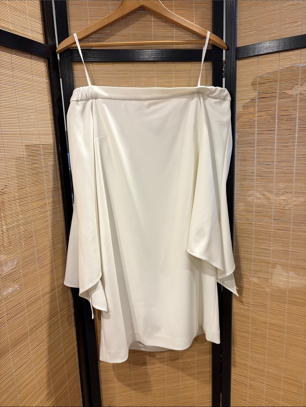 Off-Shoulder Ivory Women’s Dress with Belle sleeves
